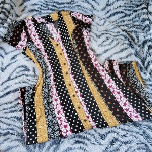 Button front fall short girl maxi dress